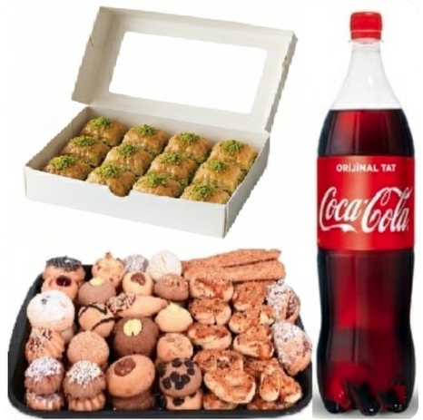 1 Litre Kola İle Tamamlanmış Fıstıklı Menü