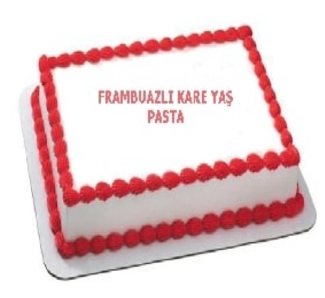 15 Kişilik Frambuazlı Yaş Pasta